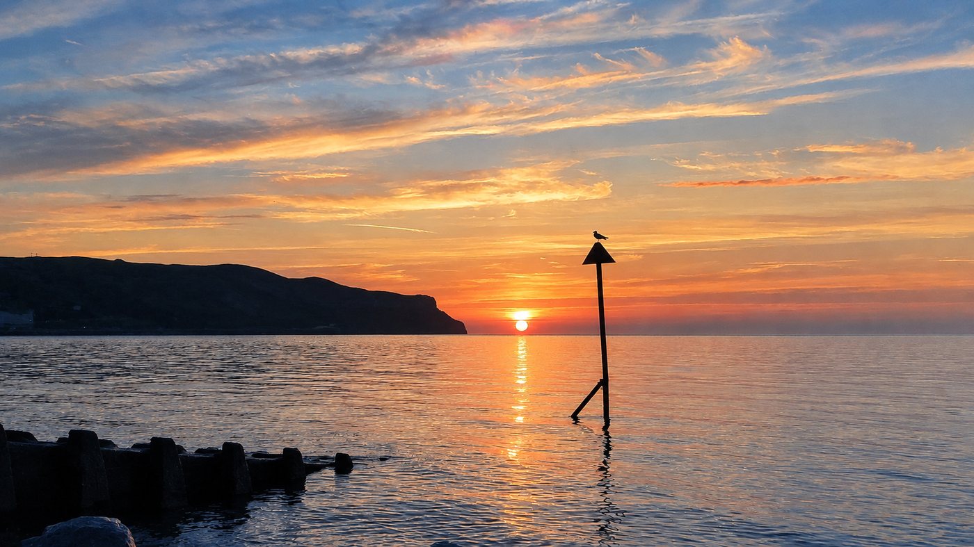 Sunset over the North Shore, Llandudno